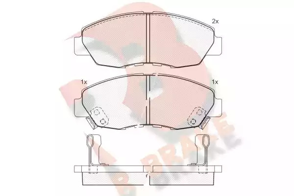 Комплект тормозных колодок ICER 181329 (21498, 21497, 21499, D465A-7573, D764-7573, D764-7632, D1956-9182)