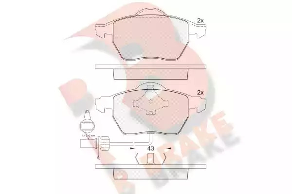 Комплект тормозных колодок ICER 181331-203 (23007, 20676)