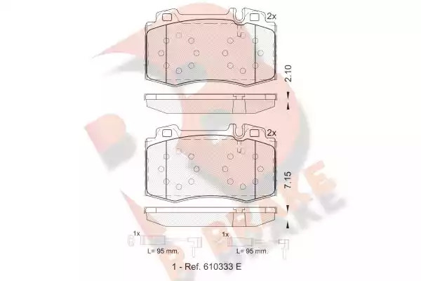 Комплект тормозных колодок ICER 181389-203 (23745, 23271, 23462, 23045, D847-7960)