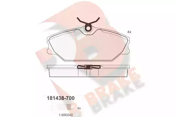 Комплект тормозных колодок ICER 181438-700 (23172, 23173, 23171, D1145-8255)