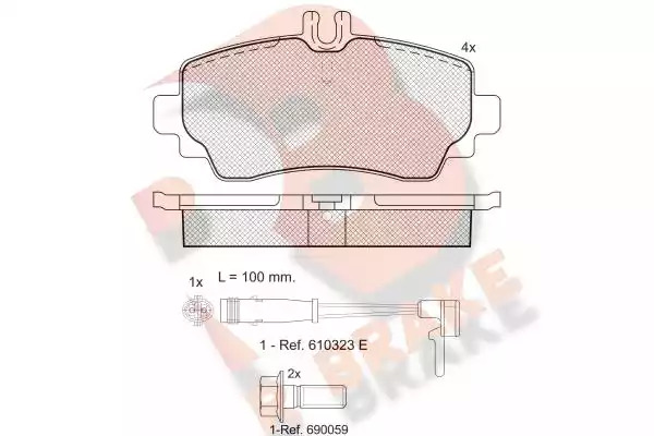 Комплект тормозных колодок ICER 181516-701 (23070, 23903)
