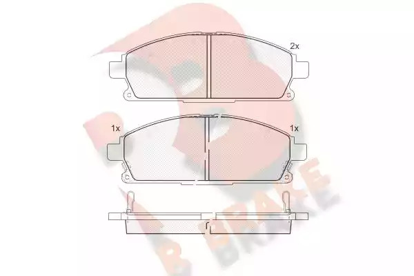 Комплект тормозных колодок ICER 181521 (23420, 23421, 23422, D855-7566, D691-7566, D691-7910)