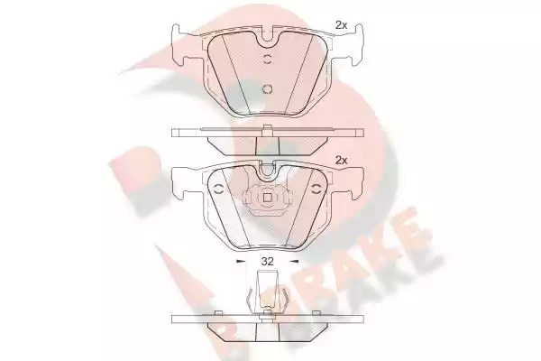 Комплект тормозных колодок ICER 181685-202 (23447, 23732, D1042-7427)