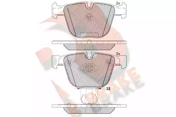 Комплект тормозных колодок ICER 181687 (23730, 23731, 23309, 23310, 23308, 23412, 23886, 23884, 24494, D919-7820)