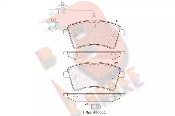 Комплект тормозных колодок ICER 181854-203 (24693, 25291)