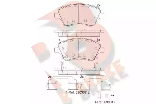 Комплект тормозных колодок ICER 182108-203 (25280, 25281, 25135)