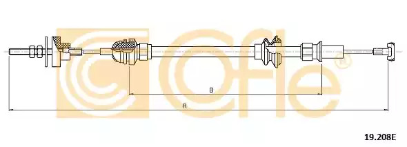 Трос COFLE 19.208E (92.19.208E)