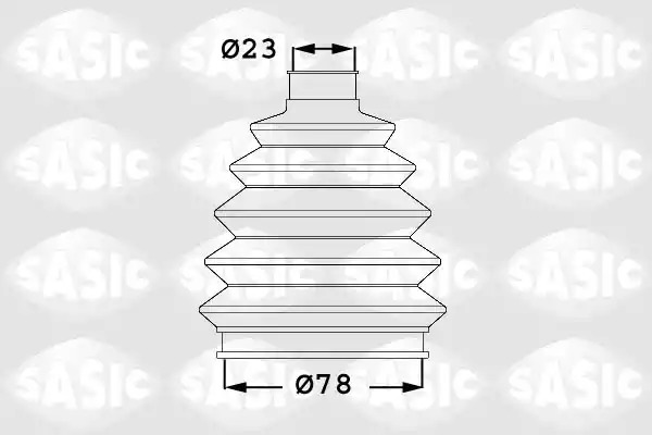 Комплект пыльника SASIC 1906019