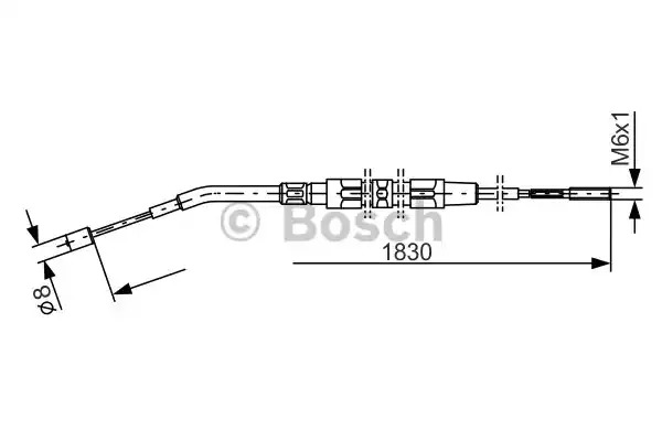 Трос BOSCH 1 987 477 008 (BC007)