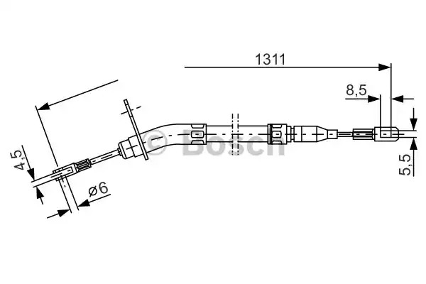 Трос BOSCH 1 987 477 010 (BC009)