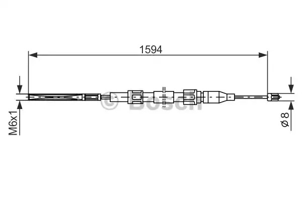 Трос BOSCH 1 987 477 042 (BC036)