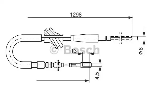 Трос BOSCH 1 987 477 054 (BC046)