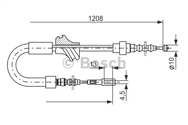 Трос BOSCH 1 987 477 058 (BC049)