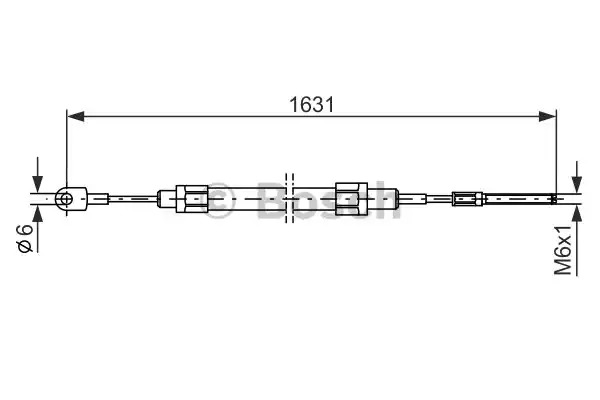 Трос BOSCH 1 987 477 067 (BC057)