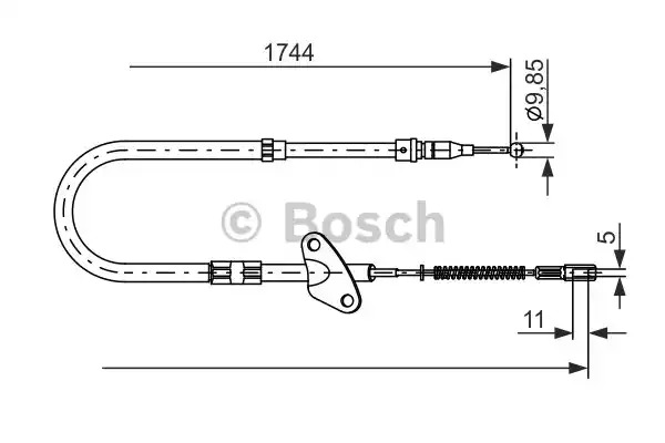 Трос BOSCH 1 987 477 121 (BC102)