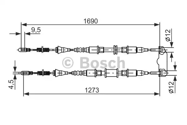 Трос BOSCH 1 987 477 129 (BC110)