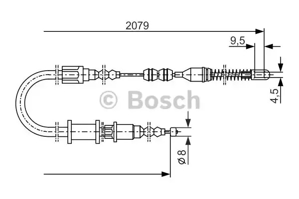 Трос BOSCH 1 987 477 141 (BC121)