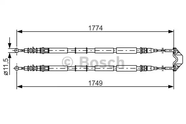 Трос BOSCH 1 987 477 163 (BC867)