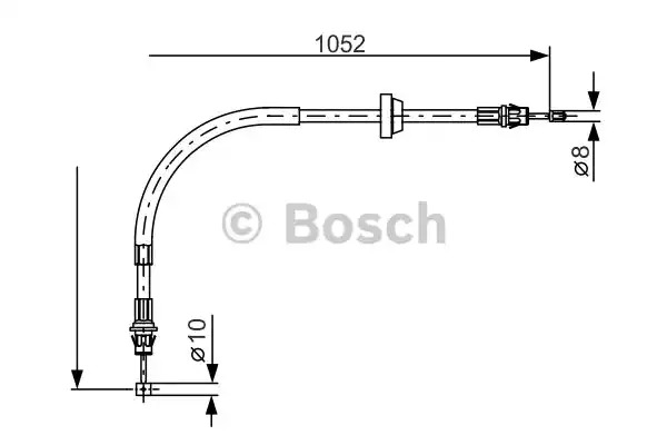 Трос BOSCH 1 987 477 186 (BC874)