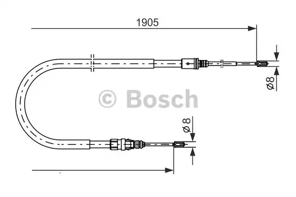 Трос BOSCH 1 987 477 237 (BC843)