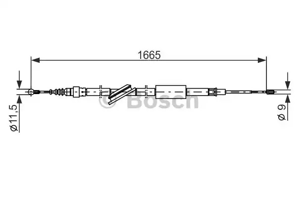 Трос BOSCH 1 987 477 249 (BC885)