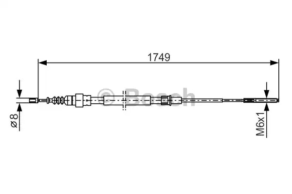 Трос BOSCH 1 987 477 321 (BC225)