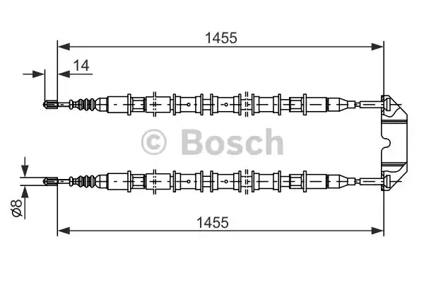 Трос BOSCH 1 987 477 391 (BC286)