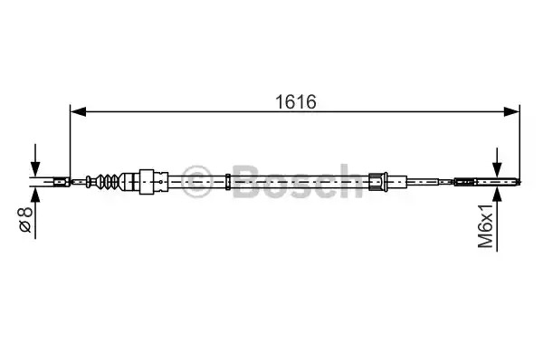 Трос BOSCH 1 987 477 393 (BC288)