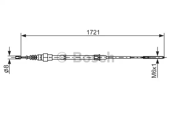 Трос BOSCH 1 987 477 406 (BC299)