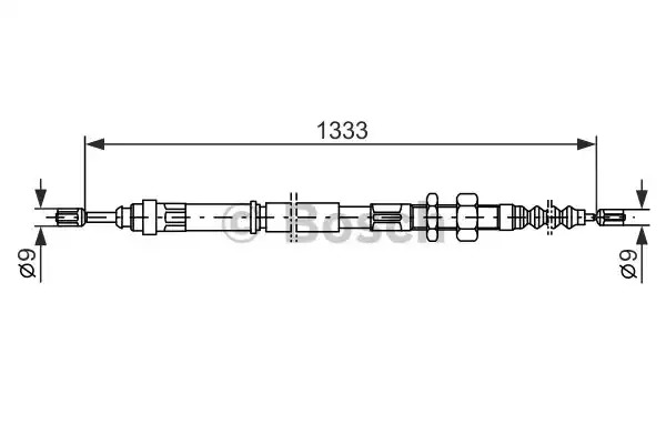 Трос BOSCH 1 987 477 440 (BC326)