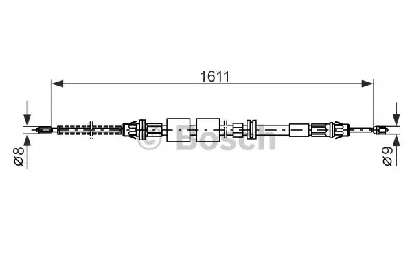 Трос BOSCH 1 987 477 521 (BC383)