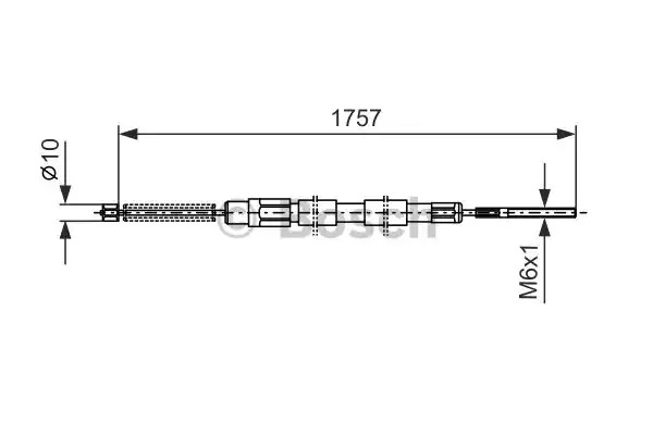 Трос BOSCH 1 987 477 523 (BC385)