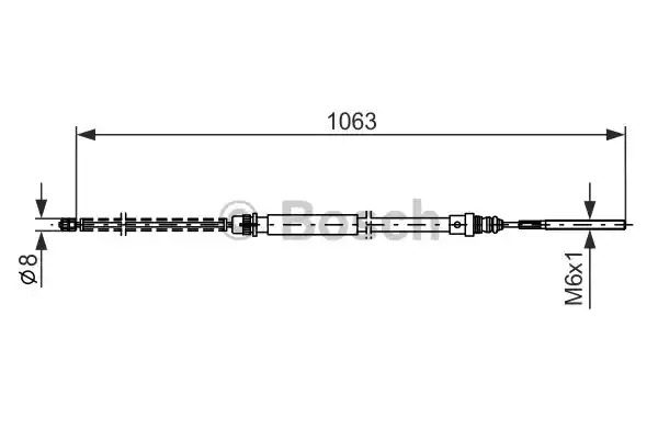 Трос BOSCH 1 987 477 568 (BC430)