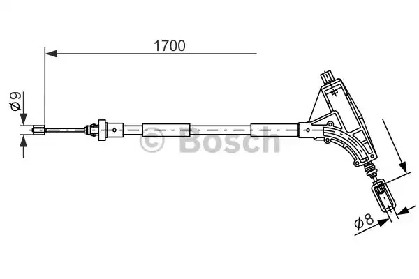 Трос BOSCH 1 987 477 575 (BC437)