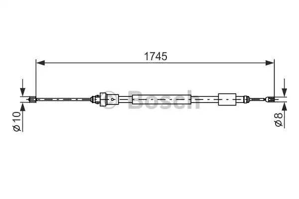 Трос BOSCH 1 987 477 576 (BC438)