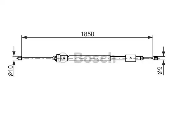 Трос BOSCH 1 987 477 595 (BC457)