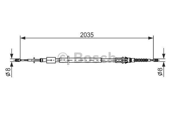 Трос BOSCH 1 987 477 598 (BC460)