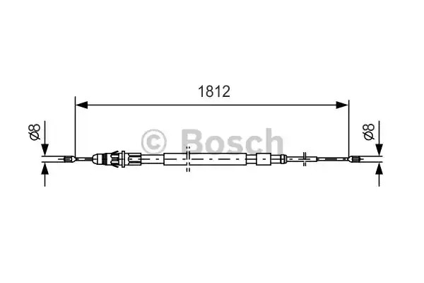 Трос BOSCH 1 987 477 600 (BC462)