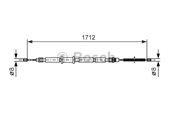 Трос BOSCH 1 987 477 618 (BC480)