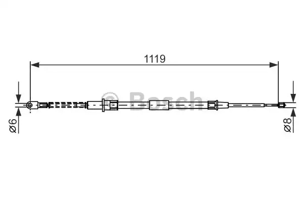 Трос BOSCH 1 987 477 683 (BC545)