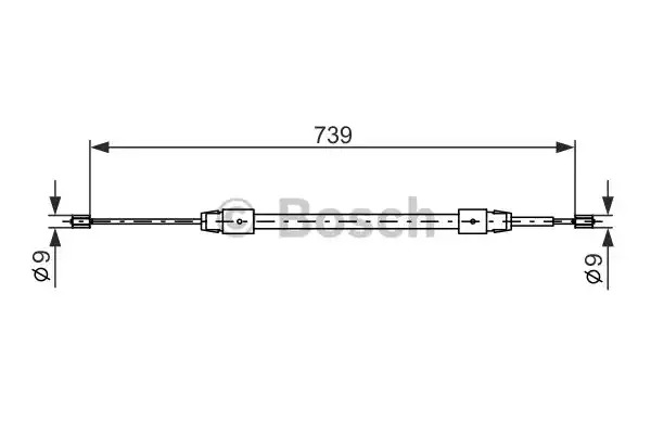 Трос BOSCH 1 987 477 691 (BC553)