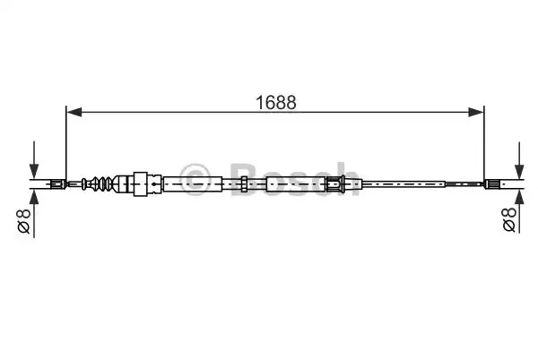 Трос BOSCH 1 987 477 696 (BC558)