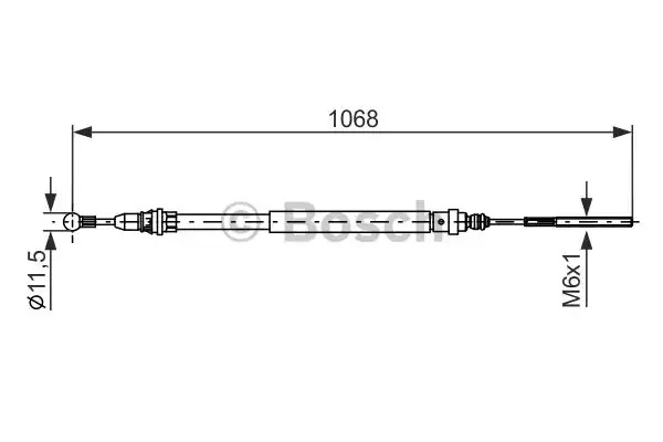 Трос BOSCH 1 987 477 713 (BC575)