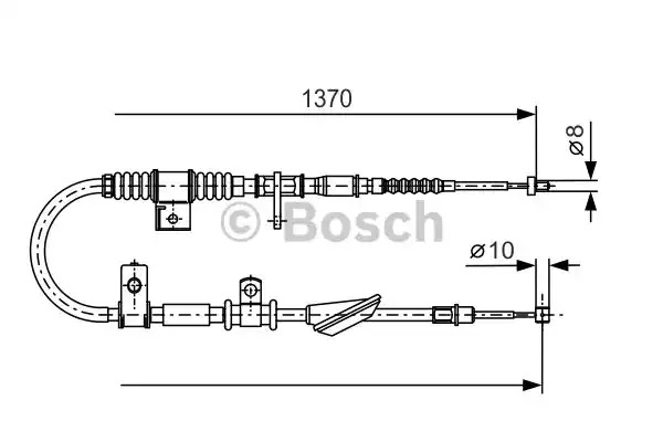 Трос BOSCH 1 987 477 743 (BC600)