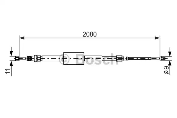 Трос BOSCH 1 987 477 787 (BC638)