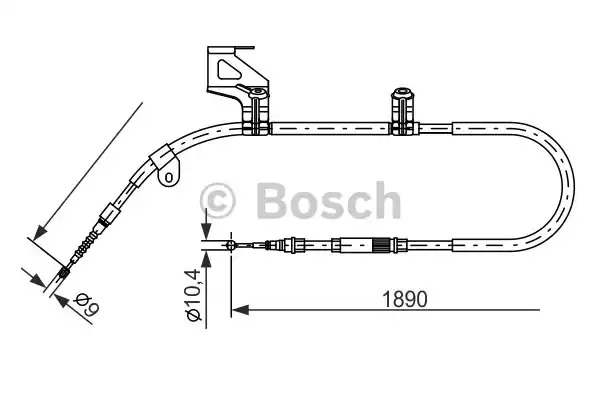 Трос BOSCH 1 987 477 803 (BC652)