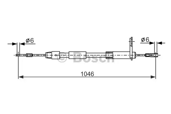 Трос BOSCH 1 987 477 809 (BC657)