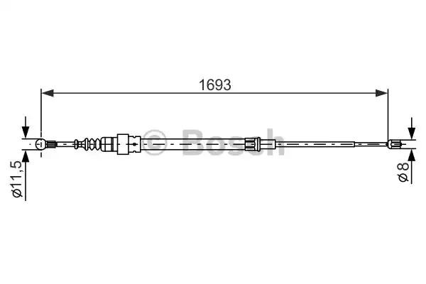 Трос BOSCH 1 987 477 817 (BC665)