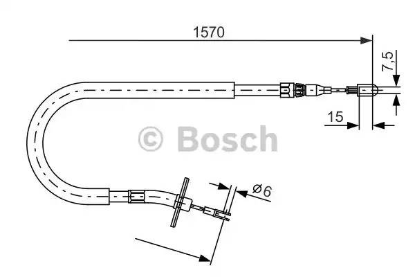 Трос BOSCH 1 987 477 860 (BC740)