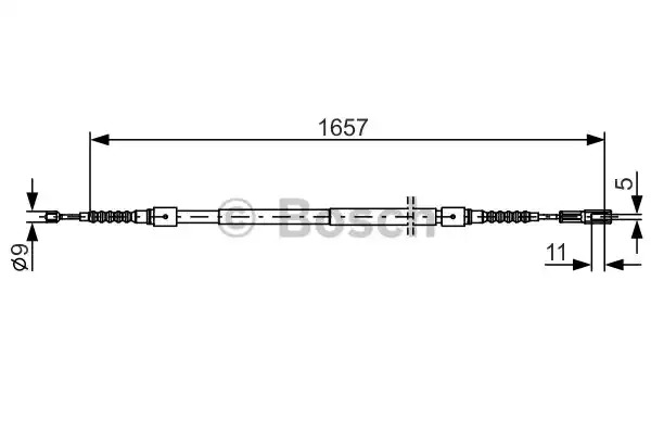 Трос BOSCH 1 987 477 881 (BC755)